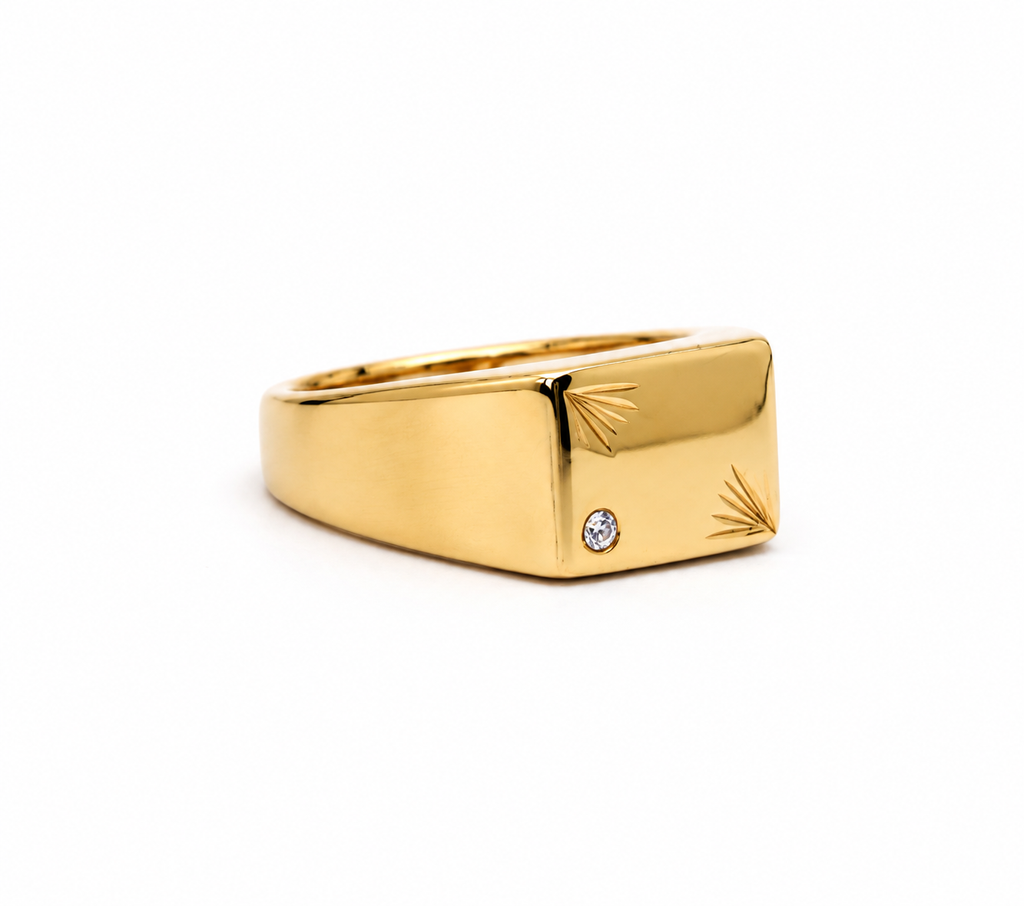 Aster Signet Ring